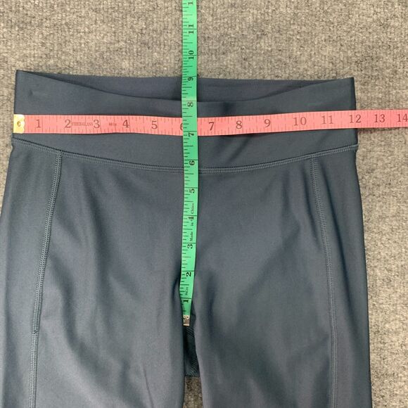 Under Armour HeatGear Compression Legging Women S Small Shark Blue Pull On Capri - Picture 5 of 13